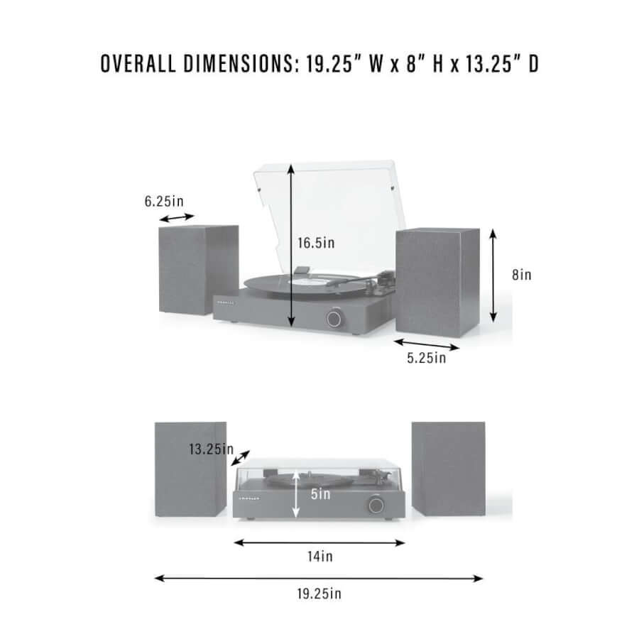 Crosley Zane CR7503A dimensions