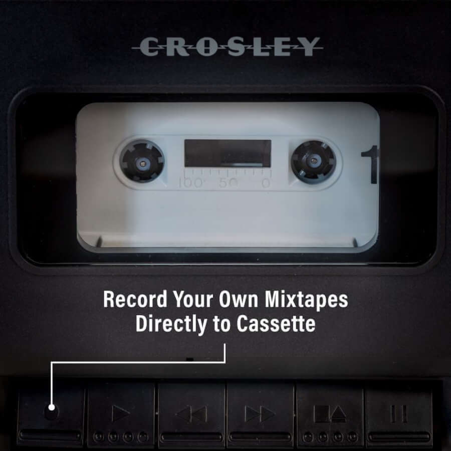 Crosley Blast CT202A record mixtapes to cassette