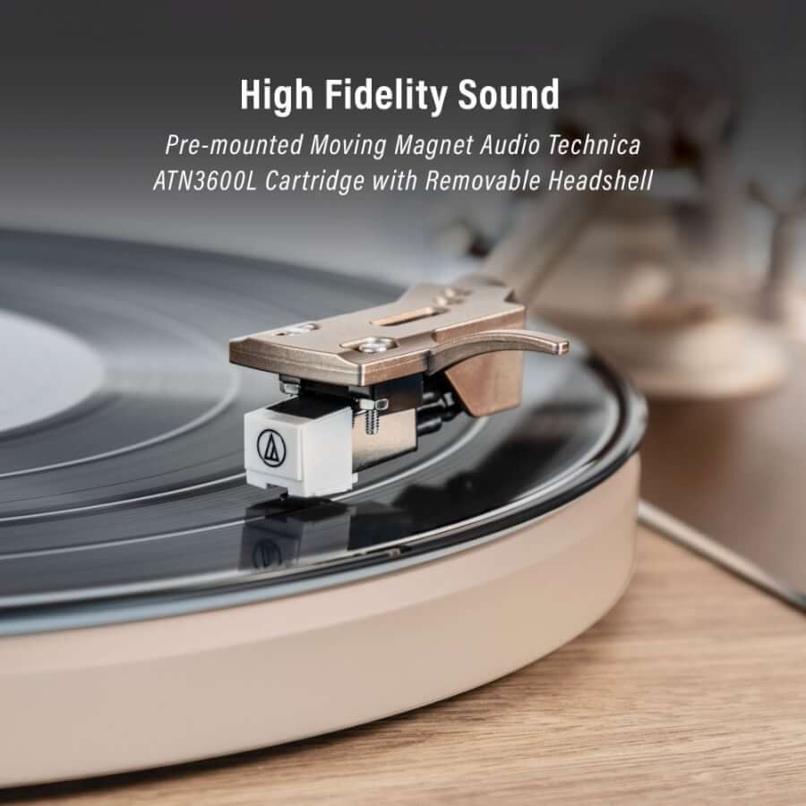 Crosley E100 Audio-Technica ATN3600L cartridge with removable headshell