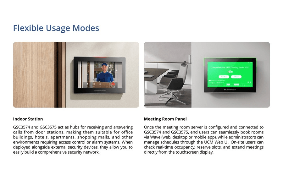 Grandstream GSC3574 flexible usage modes
